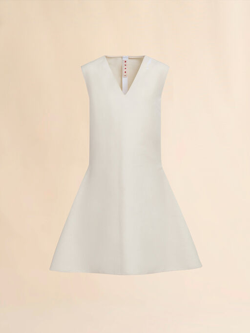 Loose fit cotton dress with Marni Symbol - Dresses