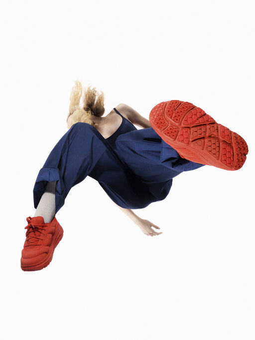 Red MARNI x HOKA Bondi B3LS sneaker - Lace-ups