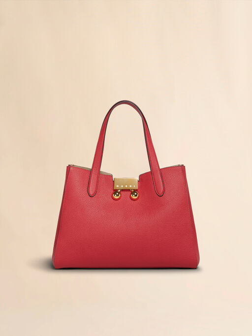 Red leather Trunkaroo Tote handBag - Handbags