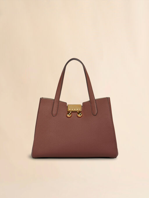 Brick red leather Trunkaroo Tote small handBag - Handbags