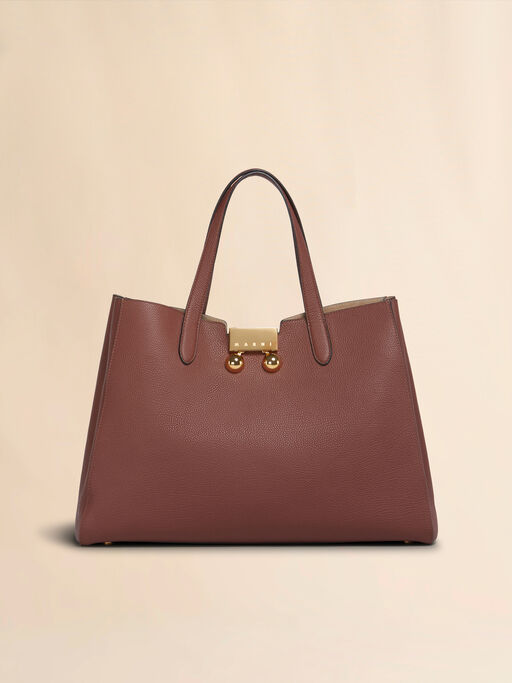 Brick red leather Trunkaroo Tote medium handBag - Handbags
