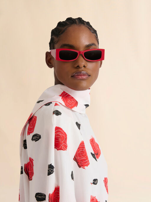 Red acetate Zokoa sunglasses - Optical