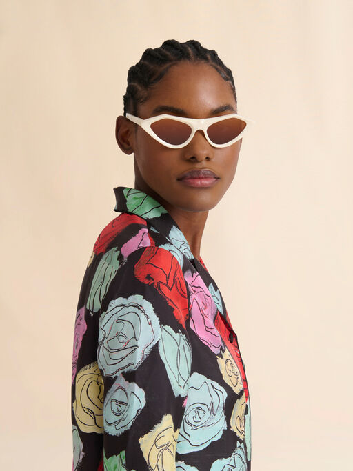 Cream acetate Tikbarri sunglasses - Optical