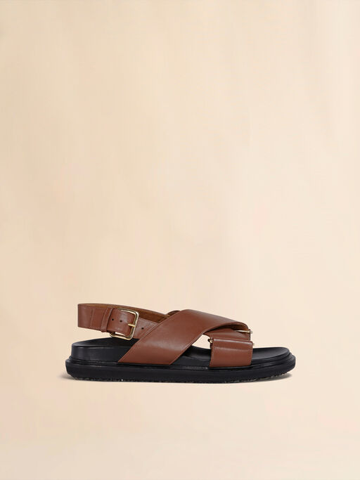 Brown leather Fussbett - Sandals