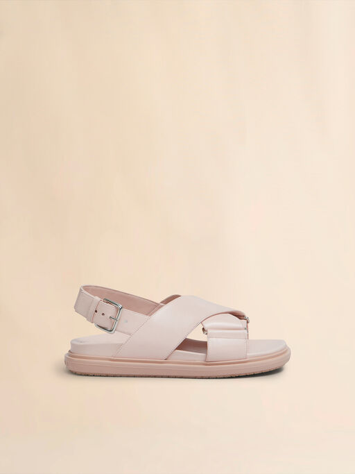 Pink leather Fussbett - Sandals