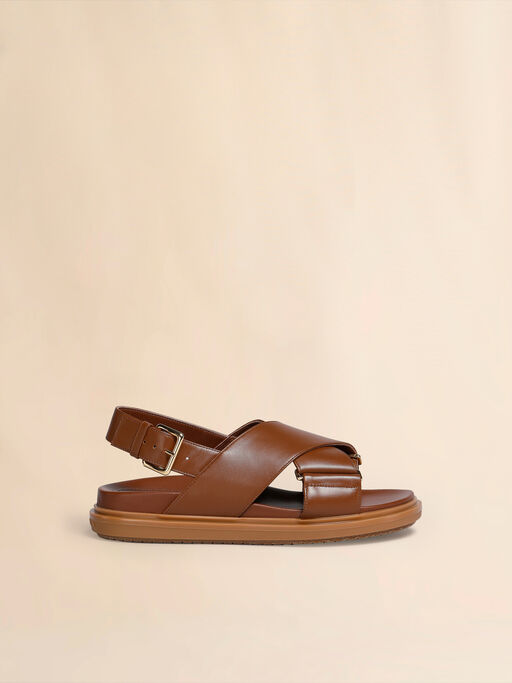 Brown leather Fussbett - Sandals