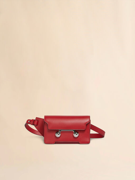 Red leather Trunkaroo crossbody bag - Belt Bags