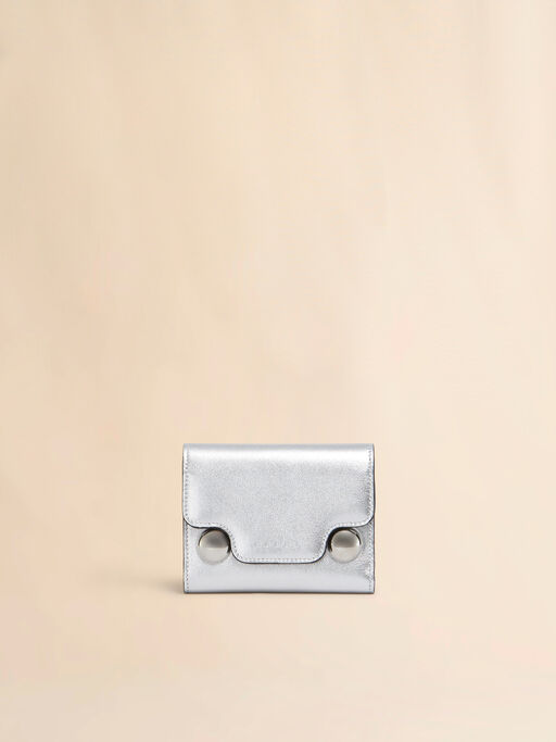 Silver leather Trunkaroo trifold wallet - Wallets
