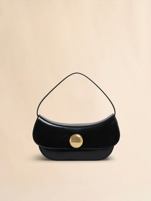 Black leather Butterfly medium hobo bag - Shoulder Bags