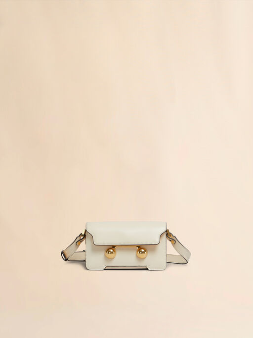 Cream leather Trunkaroo mini shoulder bag - Shoulder Bags
