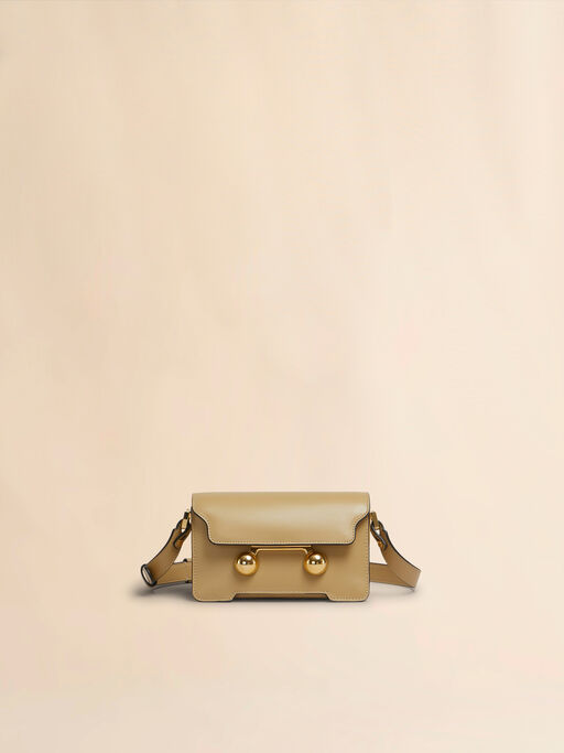 Camel leather Trunkaroo mini shoulder bag - Shoulder Bags