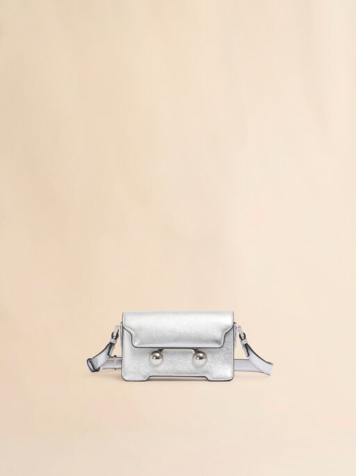 Silver leather Trunkaroo mini shoulder bag - Shoulder Bags