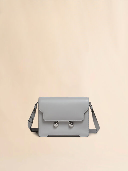 Light grey leather Trunkaroo medium shoulder bag - Shoulder Bags