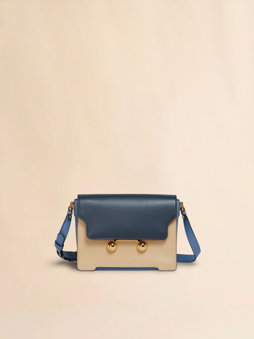 Blue, beige e light blue leather Trunkaroo medium shoulder Bag - Shoulder Bags