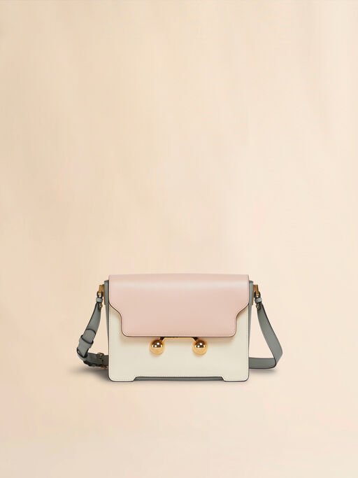 Light pink, white e grey leather Trunkaroo medium shoulder Bag - Shoulder Bags