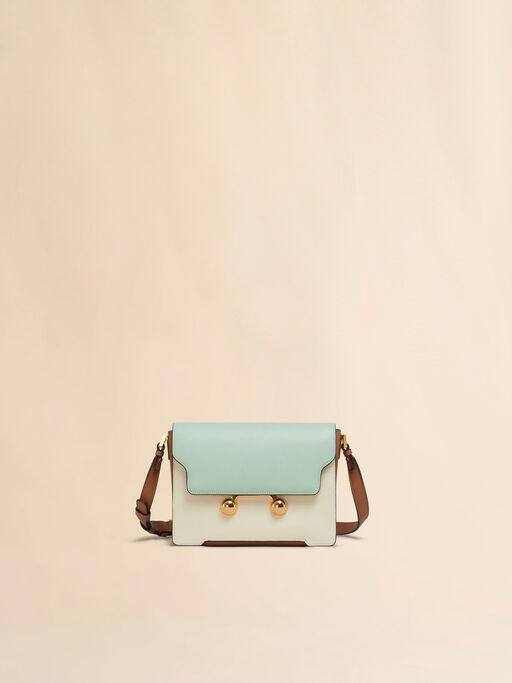 Green cream e brown leather Trunkaroo medium shoulder Bag - Shoulder Bags
