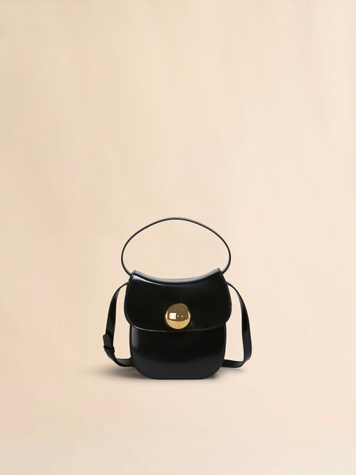 Black leather Butterfly small handbag - Shoulder Bags