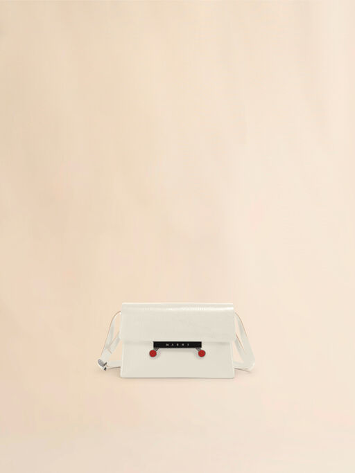 Cream craquelé patent leather small Envelope bag - Shoulder Bags
