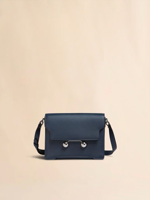 Deep blue leather Trunkaroo medium shoulder bag - Shoulder Bags