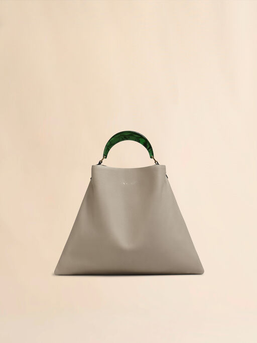 Venice Medium Bag in beige leather - Shoulder Bags