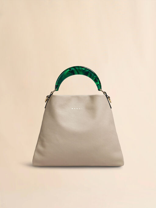 Venice Small Bag in beige leather - Shoulder Bags
