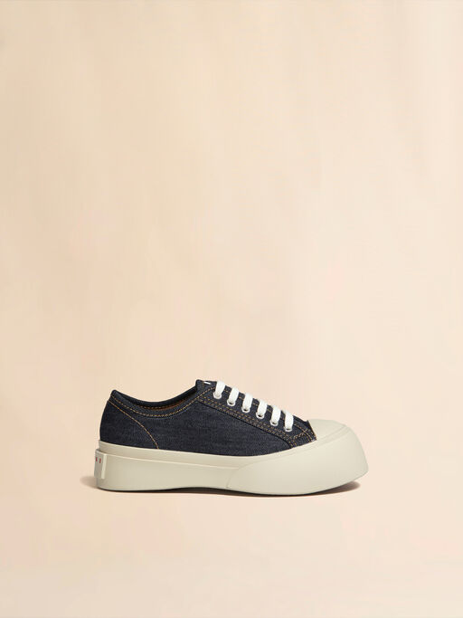 Blue denim Pablo lace-up sneaker - Sneakers