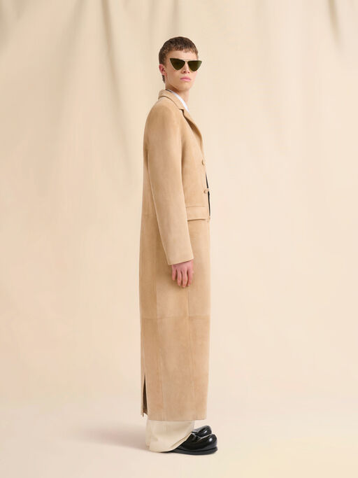 Camel suede duster coat - Coats