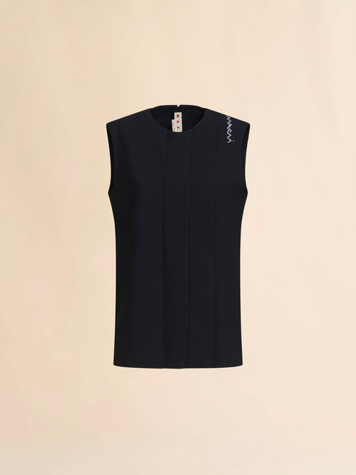 Wool blend top with Marni Symbol - Shirts